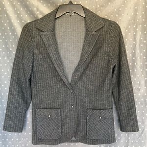 Vintage Wool Pinstripe Blazer